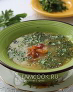 Гороховый суп с копченым салом