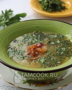Гороховый суп с копченым салом