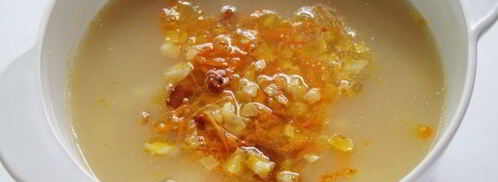 гороховый суп с копченым салом. Шаг 10