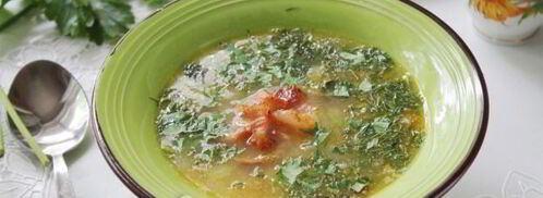 гороховый суп с копченым салом. Шаг 11