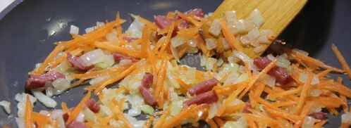 гороховый суп с копчеными ребрышками и курицей. Шаг 8