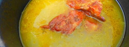 гороховый суп с копчеными ребрышками в мультиварке. Шаг 8