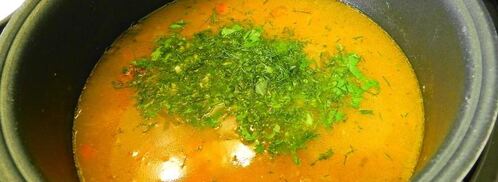 гороховый суп с копчеными ребрышками в мультиварке. Шаг 11