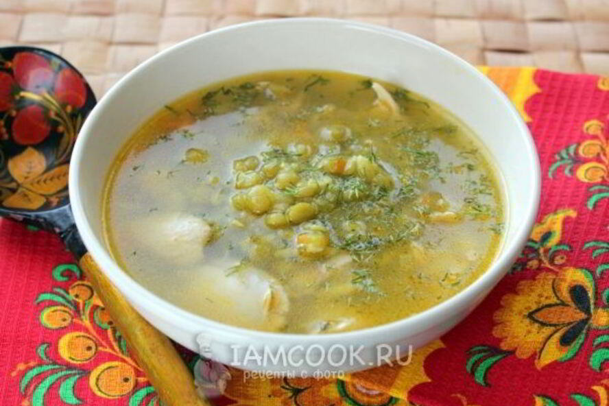 Рецепт горохового супа с куриными бедрами