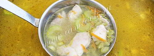 гороховый суп с куриными бедрами. Шаг 11