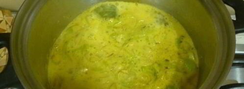 гороховый суп с курицей и кокосовым молоком. Шаг 5