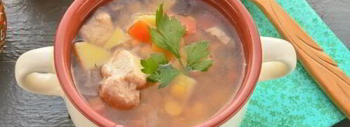 гороховый суп с курицей в мультиварке. Шаг 10