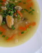 Гороховый суп с мидиями