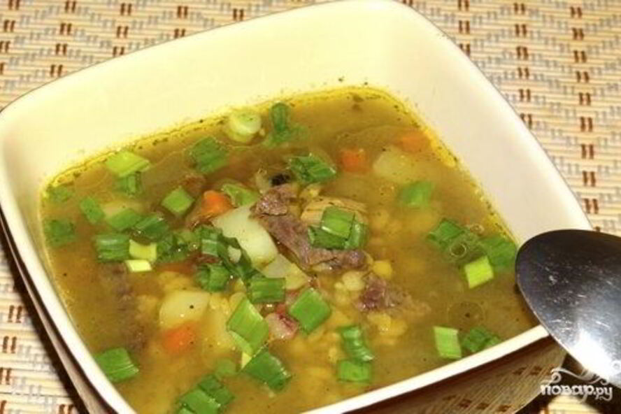 Рецепт горохового супа с ребрышками в мультиварке