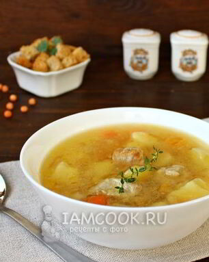 Гороховый суп со свининой в мультиварке