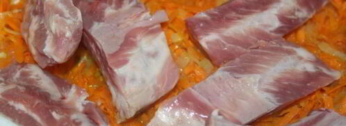 гороховый суп со свиными ребрышками. Шаг 3