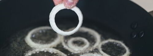 суп гороховый с беконом и луком-фри. Шаг 5