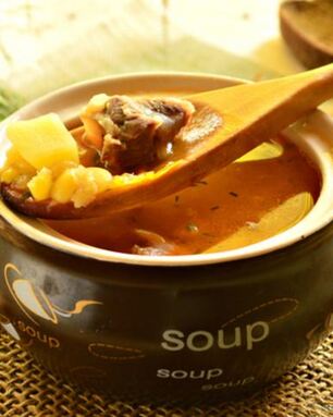 Суп гороховый с говядиной