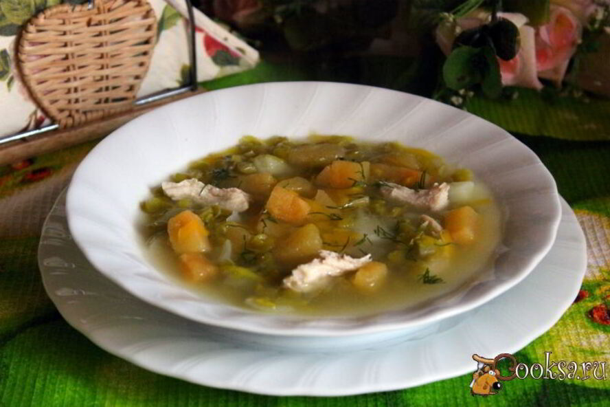 Рецепт супа из зеленого гороха с репой
