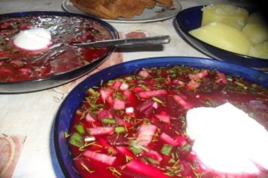 Рецепт холодника из консервированной свеклы