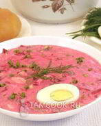 Холодник из свеклы на кефире