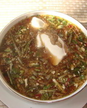 Холодный суп на квасе для худеющих