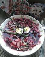 Холодный суп на свекольном квасе