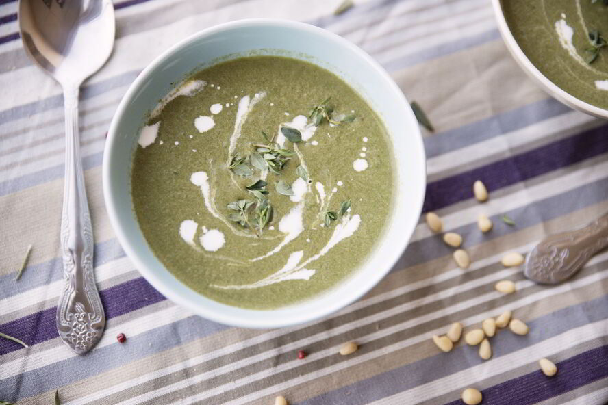 Рецепт крема-супа со шпинатом в мультиварке