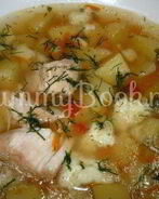 Куриный суп с клецками в мультиварке