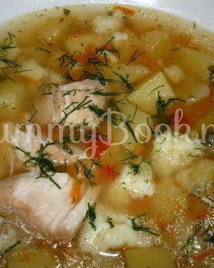 Куриный суп с клецками в мультиварке