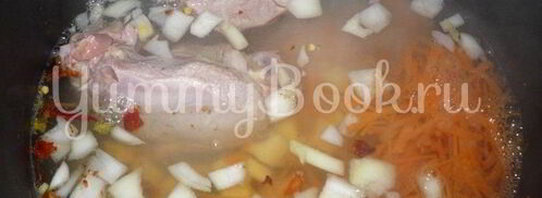 куриный суп с клецками в мультиварке. Шаг 3