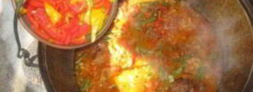 лагман на костре в казане. Шаг 5