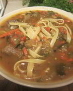 Лагман с баклажанами