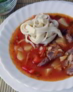 Лагман с овощами