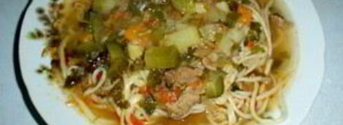 лагман с солеными огурцами. Шаг 6