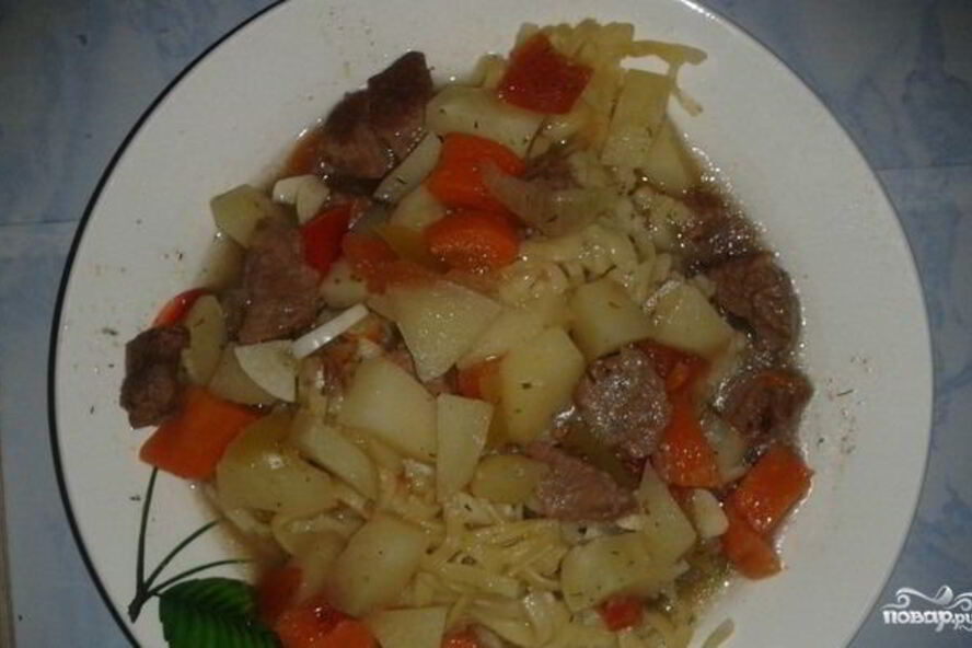 Рецепт лагмана в микроволновке