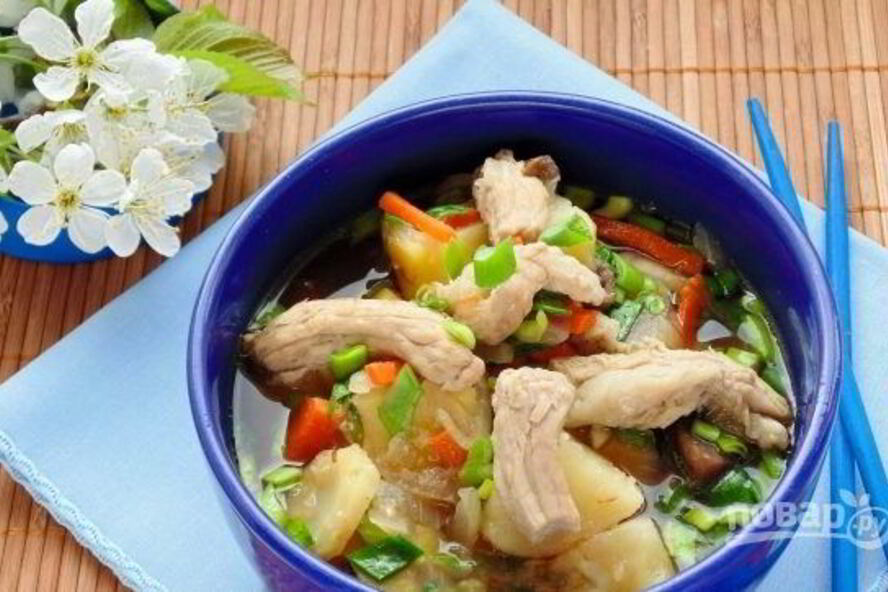 Рецепт мисо суп со свининой