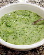 Молочный суп из брокколи