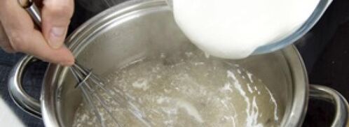 молочный суп с чаем. Шаг 3