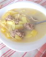 Молочный суп с фрикадельками
