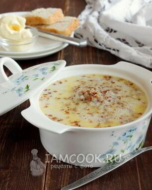 Молочный суп с гречкой