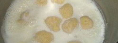 молочный суп с картофельными клецками. Шаг 4