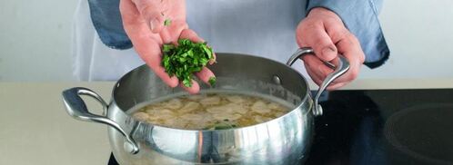 молочный суп с клецками. Шаг 6