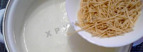 молочный суп с лапшой. Шаг 6