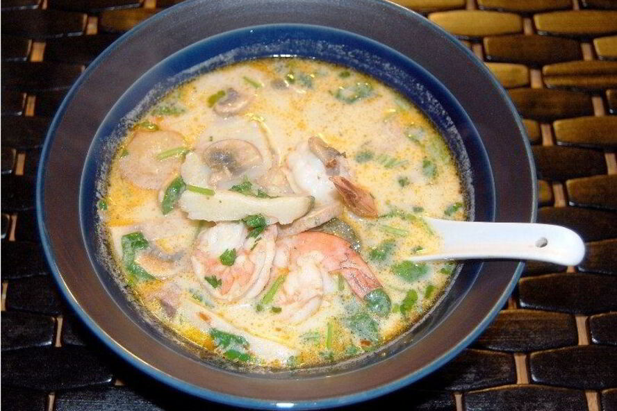 Рецепт молочного супа с пастой и морскими гребешками