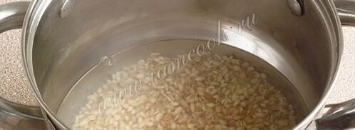 молочный суп с перловой крупой. Шаг 5