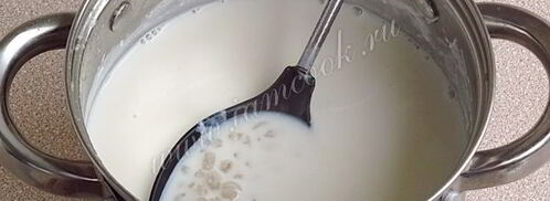 молочный суп с перловой крупой. Шаг 8