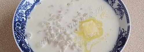 молочный суп с перловой крупой. Шаг 9