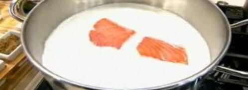 молочный суп с рыбой. Шаг 4