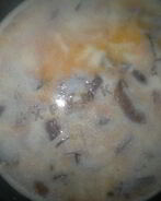 Молочный суп с рыжиками