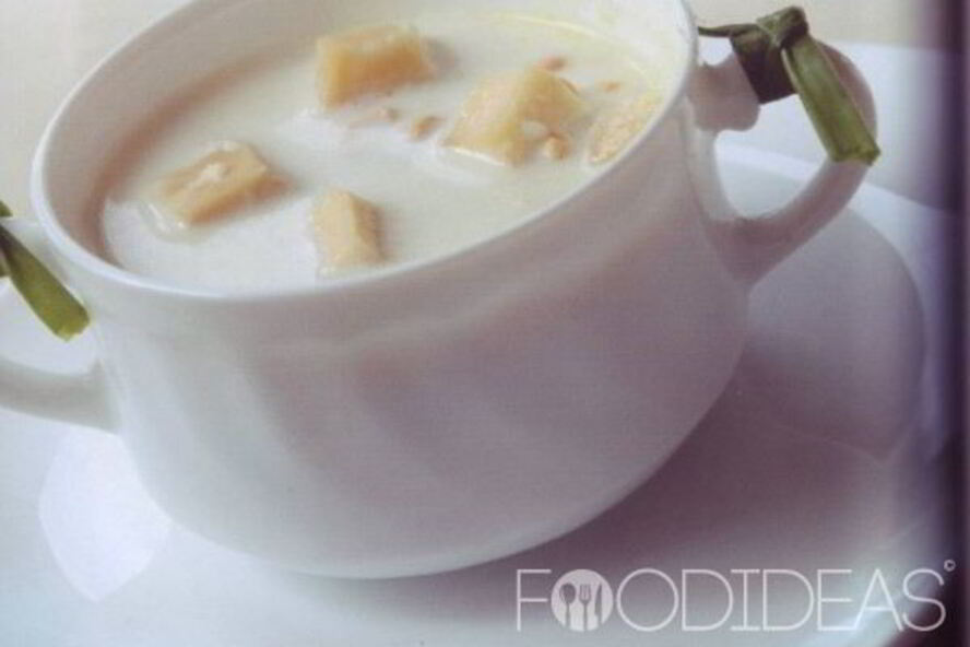 Рецепт молочного супа с сыром