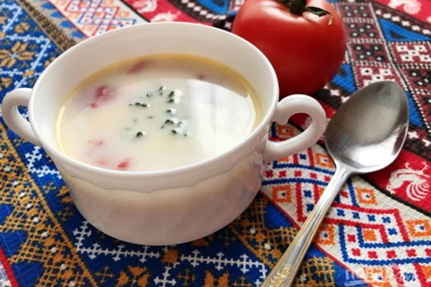 Рецепт молочного супа с томатами