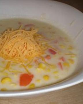 Молочный супчик из кукурузы