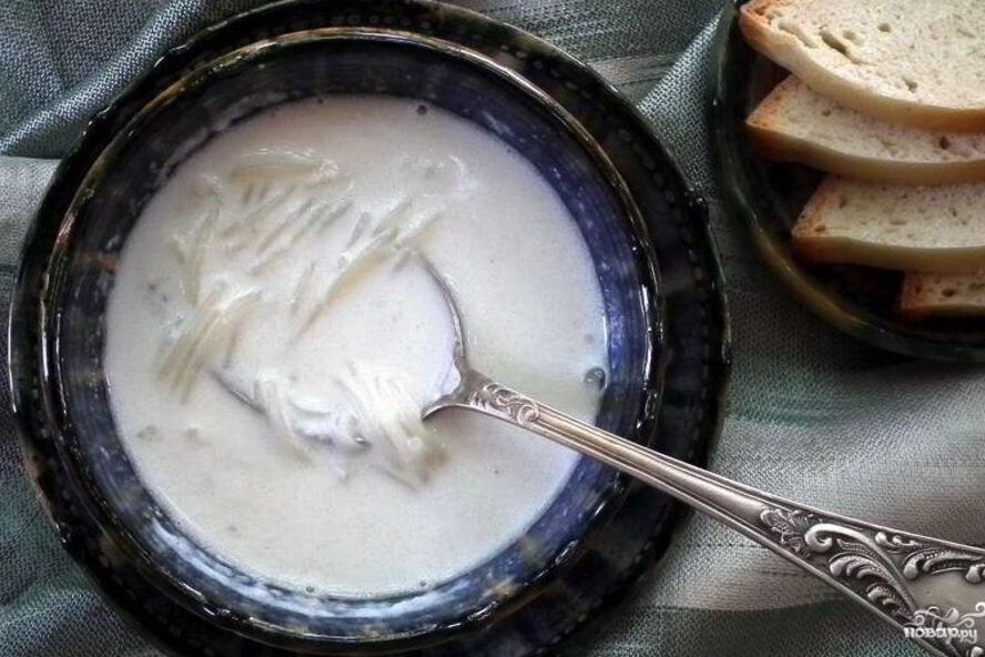 Рецепт молочного вермишелевого супа