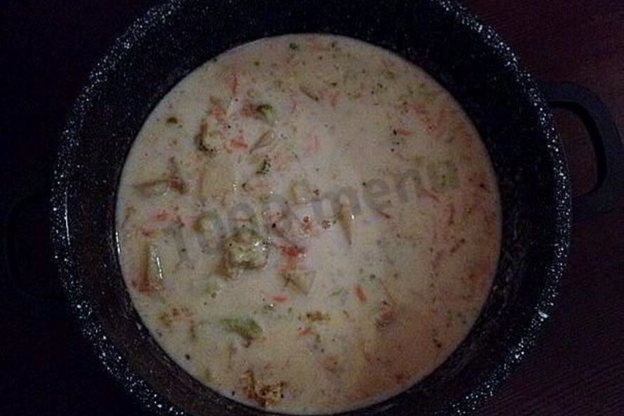 Рецепт овощного молочного супа